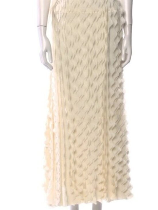 NWOT Spring/Summer 2025 ULLA JOHNSON Kaelyn Knit Maxi Dress in Pristine S $1050 - Picture 4 of 4
